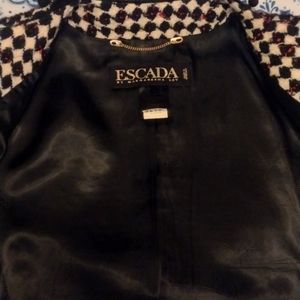 Escada 2 piece wool suit blazer / shirt